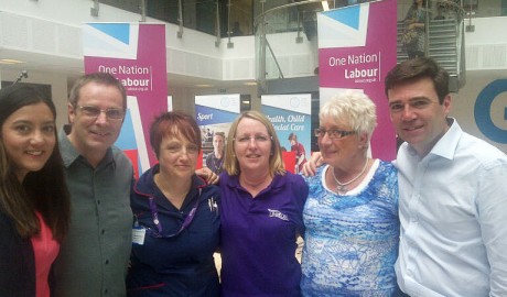Hastings and Eastbourne Health UNISON branch met Andy Burnham at Sussex College in Hastings.