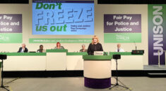 Sarah Jones MP, Labour shadow minister for police, addressing UNISON police and justice conference