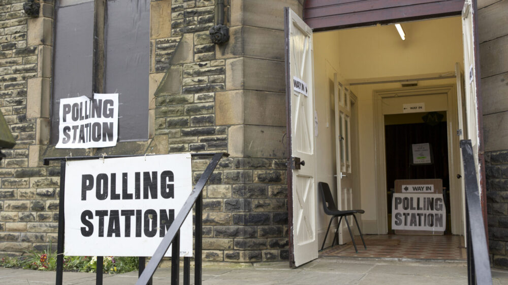 Entrance to polling station